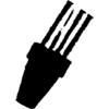 Embouts de porte-amalgame uniquement - # 5, Jumbo, Steel