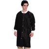 Extra-Safe™ Knee Length Lab Coats – Black, 10/Pkg - Extra Small