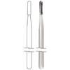 Midwest® Operative Carbide Burs – HP, Straight Fissure - Crosscut Dome End, # 1557, 1.0 mm Diameter, 3.7 mm Length, 100/Bag