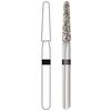 Midwest® Diamond Bur – FGSS, Cone, Super Coarse, Black, 5/Pkg - Taper Long Round End, # 856L, 1.6 mm Diameter, 9.0 mm Length