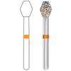 Midwest® Diamonds FG – Ultra Coarse, Barrel, 5/Pkg - # 811, 3.3 mm Diameter, 4.2 mm Length, 5/Pkg