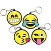 Emoticon Keychains, Assorted, 2-1/2