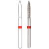 Midwest® Diamond Bur – FGSS, Flame, 8.0 mm Length, 5/Pkg - Fine, Red, # 862, 1.2 mm Diameter