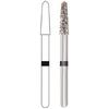 Midwest® Diamonds FG – Super Coarse, Taper Bevel Modified End - # 878K, 1.8 mm Diameter, 8.0 mm Length, 5/Pkg