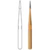 Midwest® Esthetic Finishing Burs, FG - Safe End Taper 12 Blade, # 7114S, 0.9 mm Diameter, 2.9 mm Length, 10/Pkg