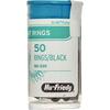 Anneaux codés par couleur IMS – Ordinaire, 50/emballage - Black