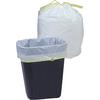 Genuine Joe White Flex Drawstring Trash Can Liners