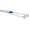 Mirro-Vac® 2 Disposable Saliva Ejector Mirror – Size 4 Lens, 6" Long, White, 50/Pkg - Double Sided