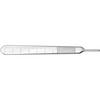 Scapel Blade Handle with Metric Ruler – # 3, Flat, 125 mm, Stainless Steel, Single End 