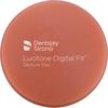 Disque pour prothèse dentaire Lucitone Digital Fit™ – 98,5 mm de diamètre, 30 mm d’épaisseur, arcade de prothèse dentaire complète, haut/bas - Light Reddish Pink, Veined
