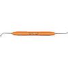 Pineyro Arch™ Ti Instrument – # 3, Mesial-Distal, Orange Resin Handle, Double End 