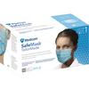 Masques à bandes auriculaires Safe+Mask® sur mesure, 50/emballage - ASTM Level 1, Low Barrier, Blue