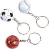 Metal Sports Ball Keychains