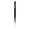Mirror Handle – Metric, Simple Stem, Round, Satin Steel™, Single End 