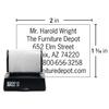 Pre-Inked Stamp, Endorsement, Black Ink, Imprint Area: 2" W x  1-3/16" H