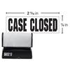Pre-Inked Stamp, Name and Address, Imprint Area: 2-5/16" W x 7/8" H, Black or Red Ink.